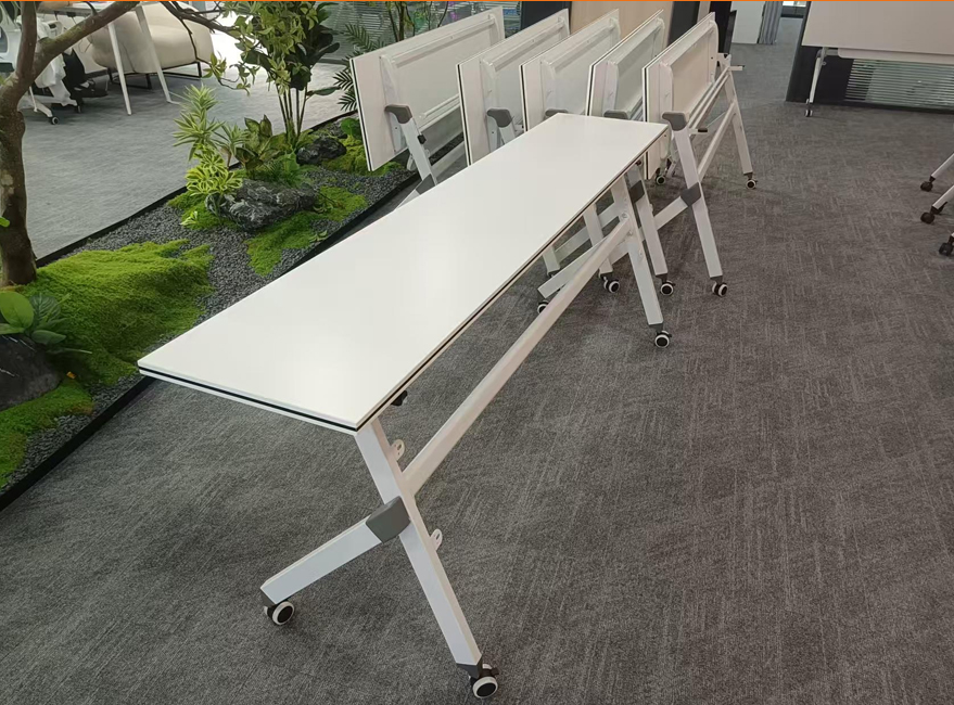 二手折叠培训桌椅组合会议桌办公多功能可移动拼接长桌小型辅导班