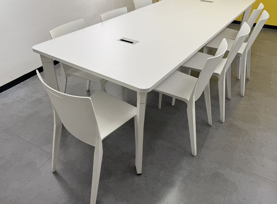 二手会议桌长条桌现代简约办公桌洽谈桌工作台小型会议室接待桌