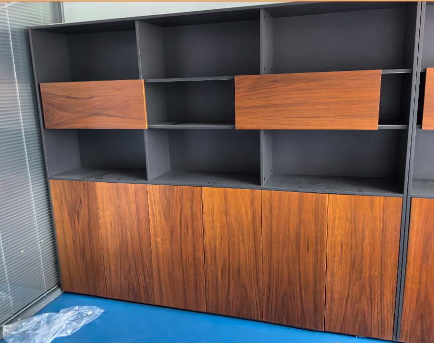 二手办公室文件柜矮柜储物柜档案资料柜木质带锁柜板式文件柜